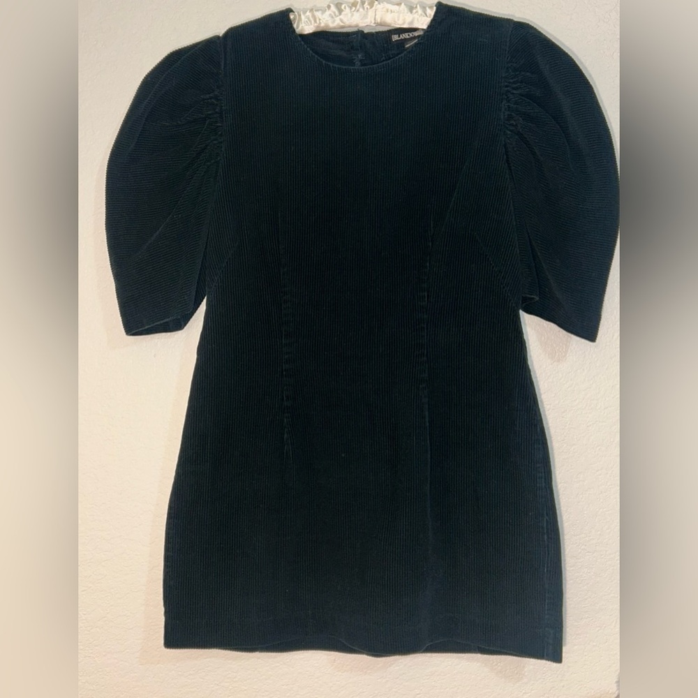 Blank NYC Black Boxy 3/4 Sleeve Blouse